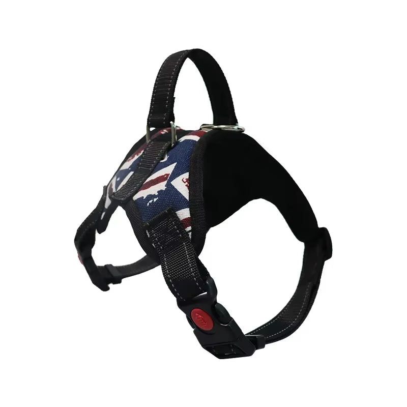 Adjustable Dog Harness Vest – Reflective Leash & 150cm Strong Traction Rope for Small & Large Dogs