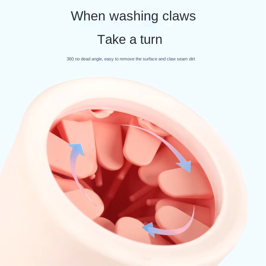Silicone Pet Paw Cleaner Cup – Manual Foot Washer for Dogs & Cats, Soft & Quick Cleaning