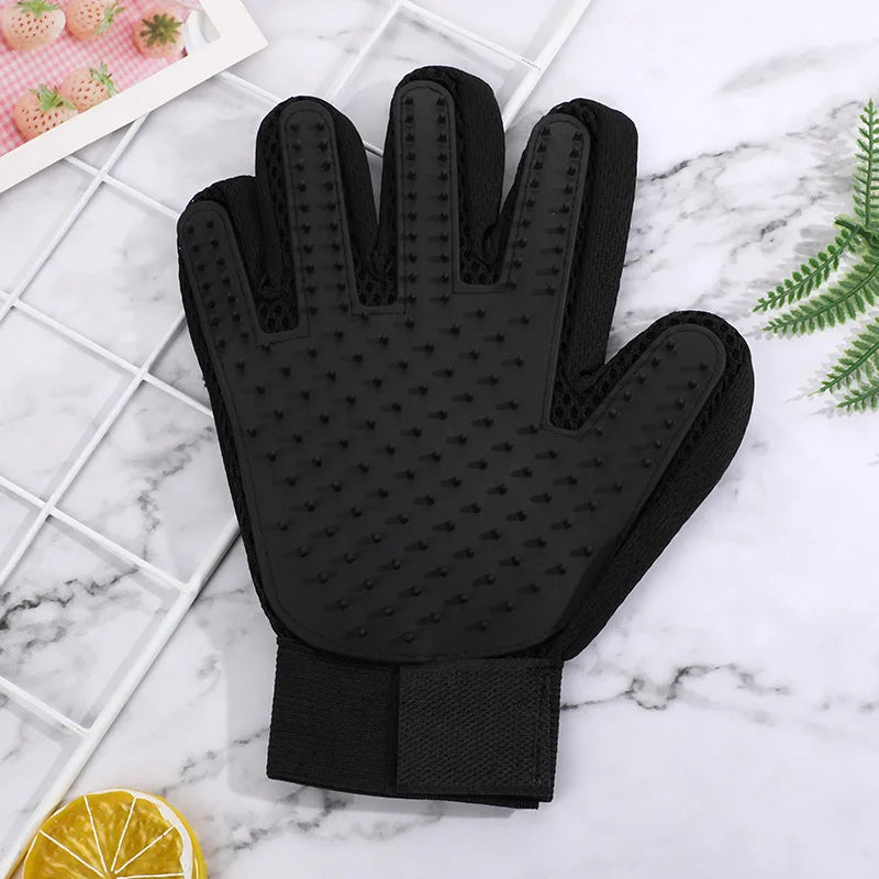 Pet Grooming Glove Brush – Hair Remover & Massage Tool for Cats, Dogs & Small Animals