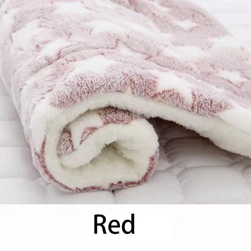 Flannel Pet Sleeping Mat – Cozy Dog & Cat Bed, Comfortable Cushion for Small & Large Pets