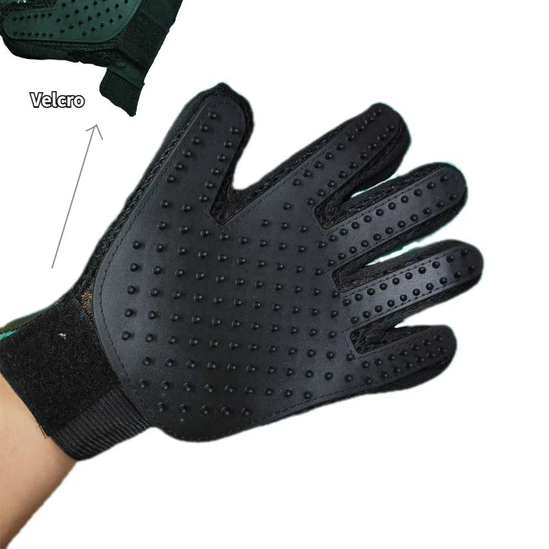 Pet Grooming Glove Brush – Hair Remover & Massage Tool for Cats, Dogs & Small Animals