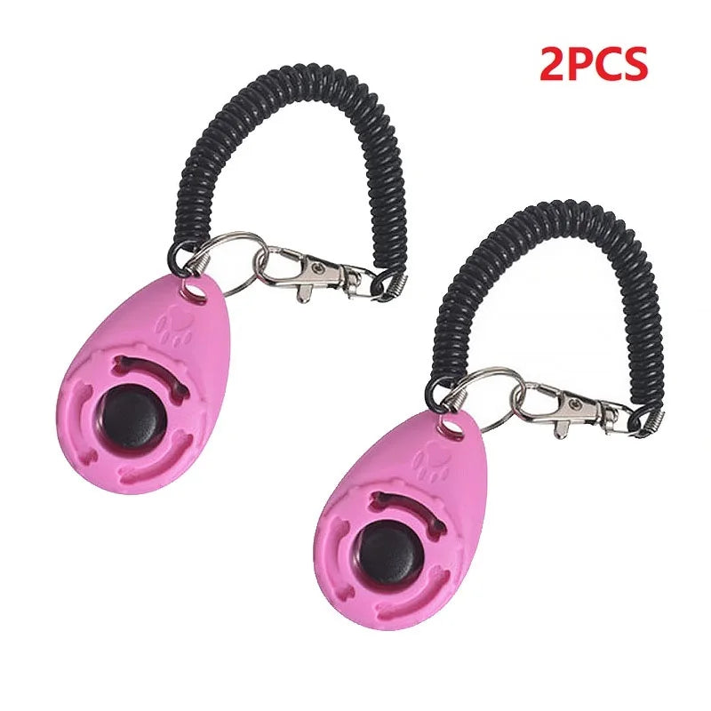 Dog Training Clicker with Wrist Strap – Sound Trainer for Dogs & Cats, Multiple Styles