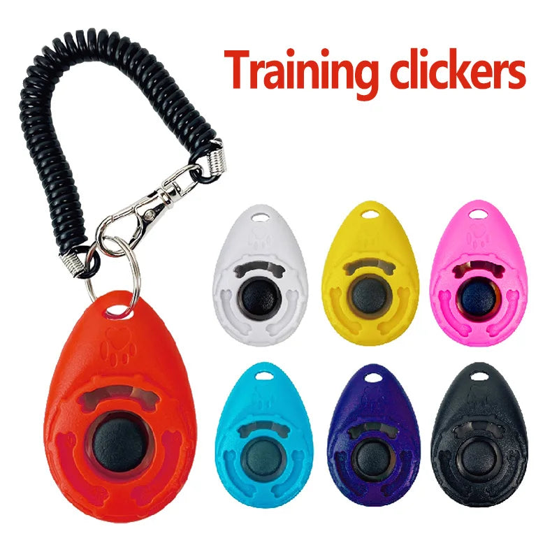 Dog Training Clicker with Wrist Strap – Sound Trainer for Dogs & Cats, Multiple Styles