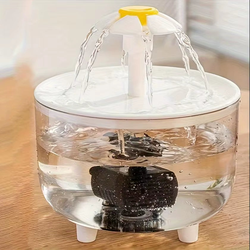 1L USB Quiet Pet Water Fountain – Automatic Cat Drinking Dispenser with Filter