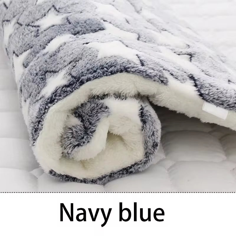 Flannel Pet Sleeping Mat – Cozy Dog & Cat Bed, Comfortable Cushion for Small & Large Pets