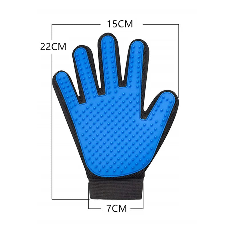 Pet Grooming Glove Brush – Hair Remover & Massage Tool for Cats, Dogs & Small Animals