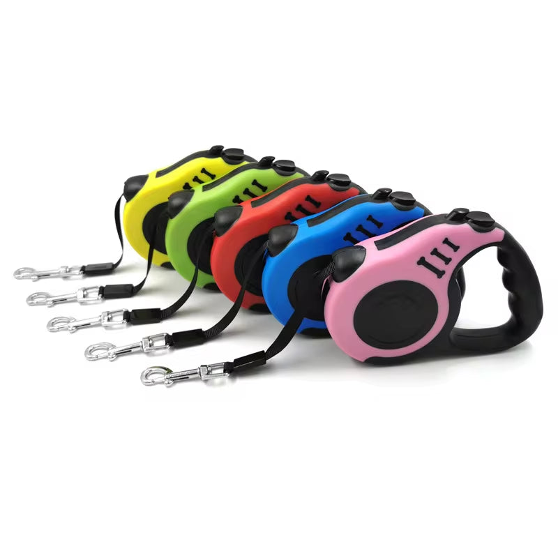 3M/5M Retractable Dog Leash – Automatic Flexible Traction Rope for Small to Large Dogs