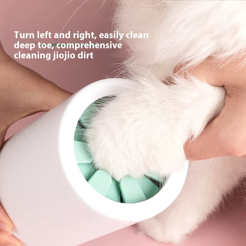 Silicone Pet Paw Cleaner Cup – Manual Foot Washer for Dogs & Cats, Soft & Quick Cleaning