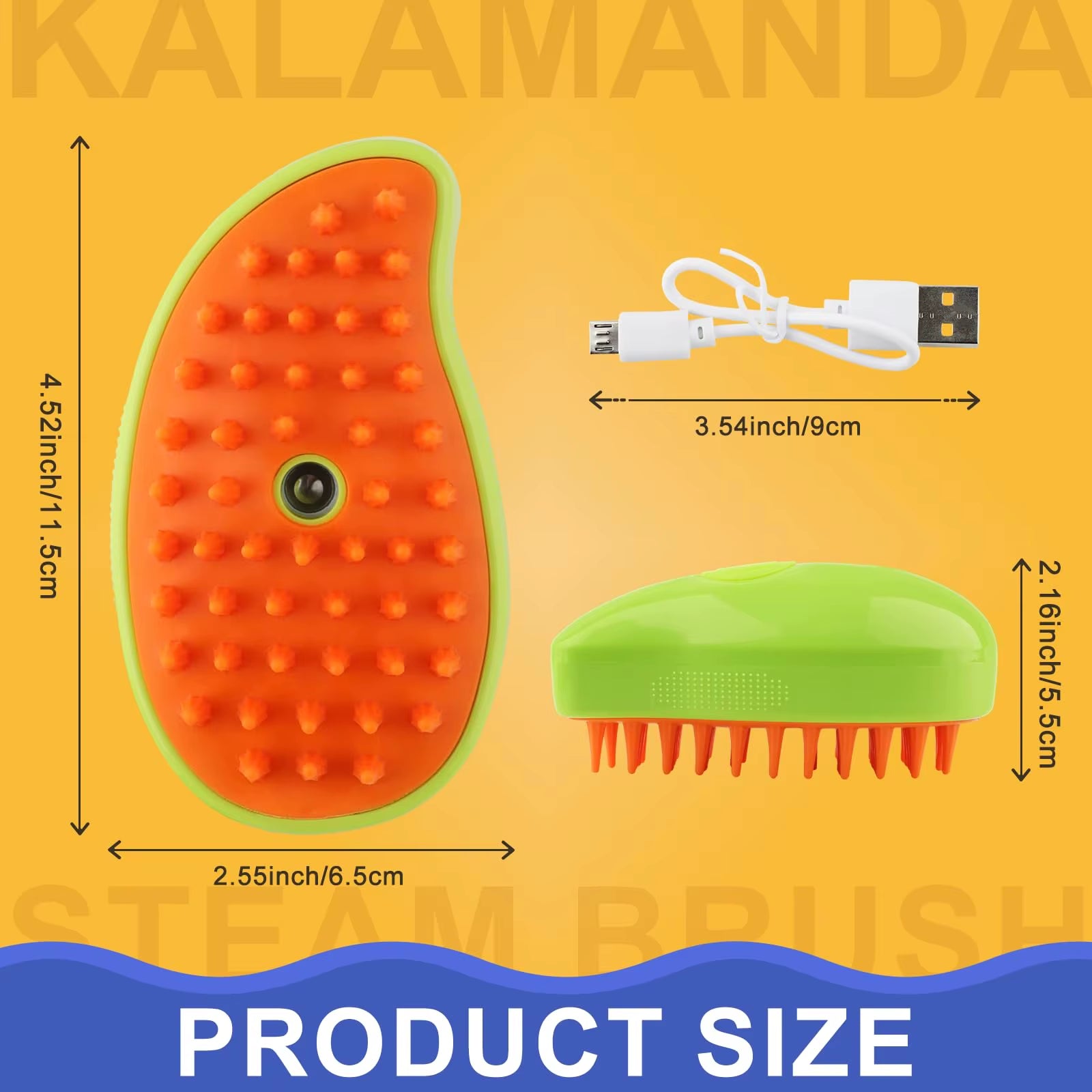 3-in-1 Electric Pet Steamy Brush – Grooming, Hair Removal & Massage Comb for Dogs & Cats
