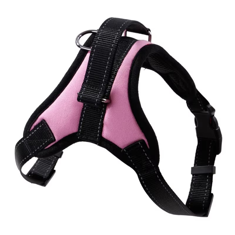 Adjustable Dog Harness Vest – Reflective Leash & 150cm Strong Traction Rope for Small & Large Dogs