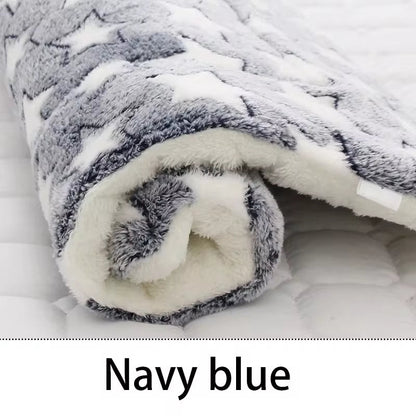 Flannel Pet Sleeping Mat – Cozy Dog & Cat Bed, Comfortable Cushion for Small & Large Pets