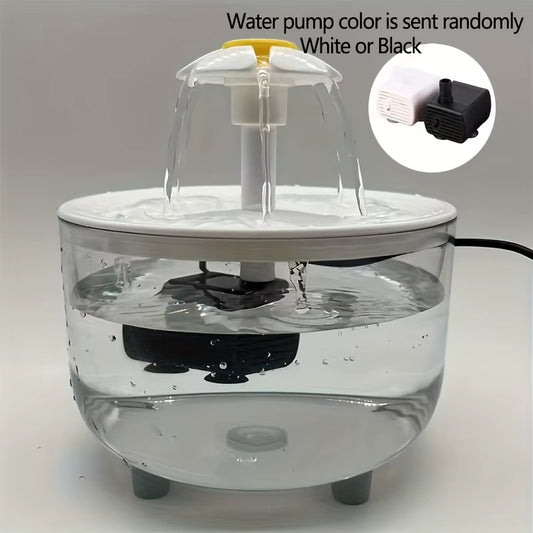 1L USB Quiet Pet Water Fountain – Automatic Cat Drinking Dispenser with Filter
