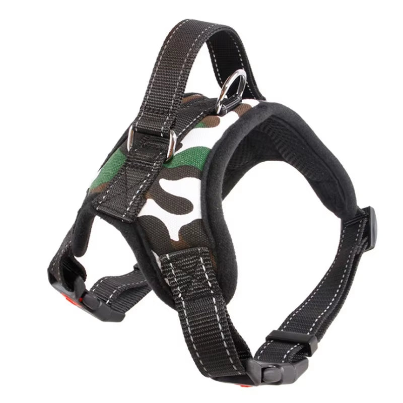 Adjustable Dog Harness Vest – Reflective Leash & 150cm Strong Traction Rope for Small & Large Dogs
