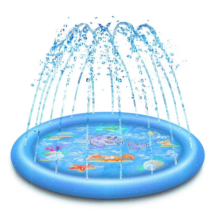 Inflatable Pet Swimming Pool & Cooling Mat – Outdoor Water Sprinkler Toy for Dogs, 150/170cm