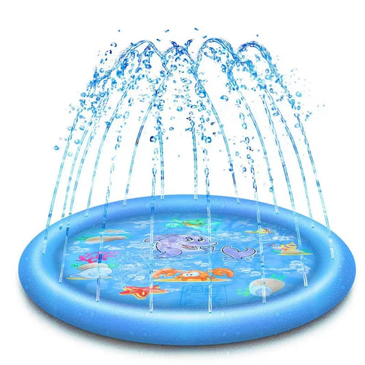 Inflatable Pet Swimming Pool & Cooling Mat – Outdoor Water Sprinkler Toy for Dogs, 150/170cm