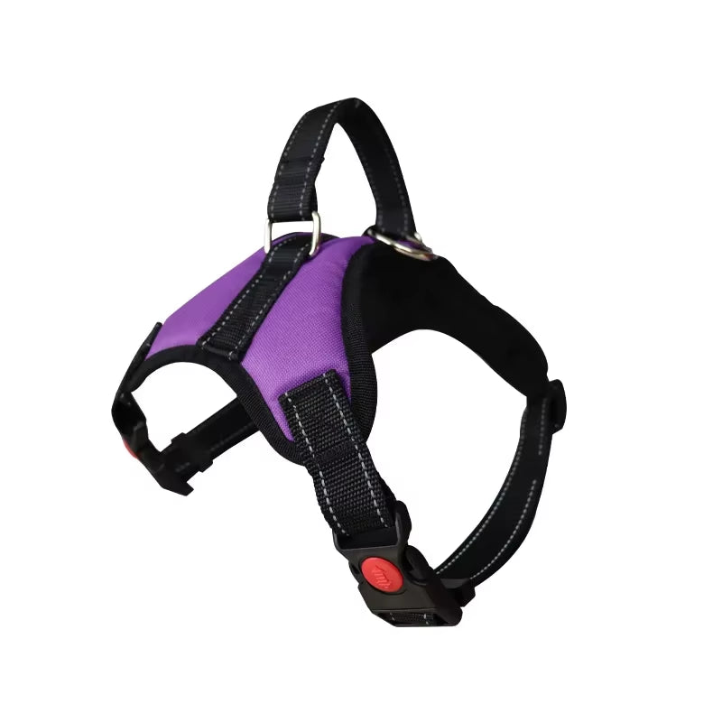 Adjustable Dog Harness Vest – Reflective Leash & 150cm Strong Traction Rope for Small & Large Dogs